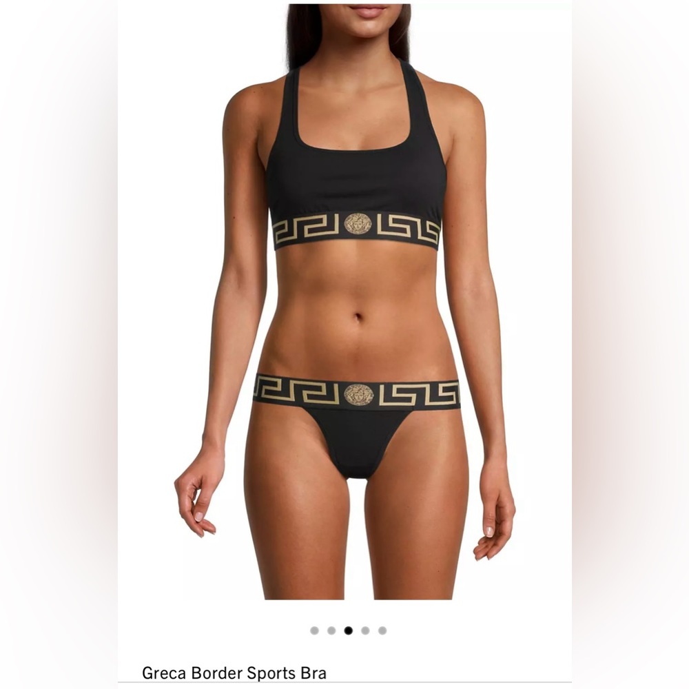 Versace Greca Border Sports bra and Briefs
